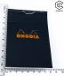 Preview: RHODIA®: Notizblock No.11, A7 kariert, schwarz