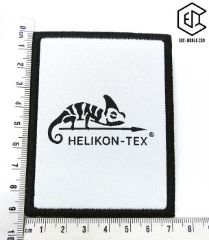 Helikon-Tex®: "Logo" Patch weiss mit Klett