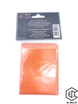 MFH®: Rettungsdecke orangefarben/silber