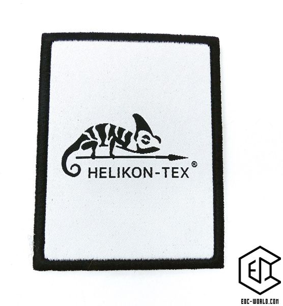 Helikon-Tex®: "Logo" Patch weiss mit Klett