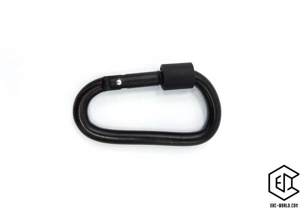 Karabiner gross Alu, schwarz