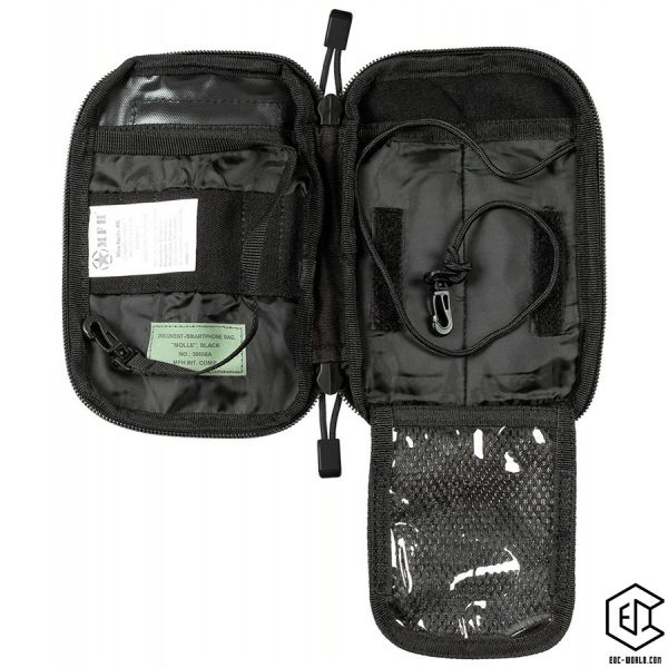 MFH®: Dokumenten-/Smartphone-Tasche, "MOLLE", schwarz