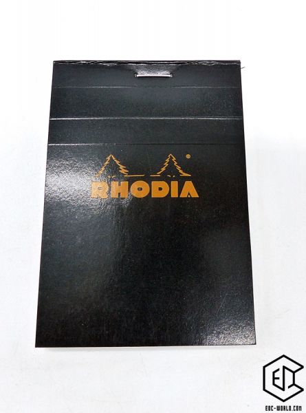 RHODIA®: Notizblock No.11, A7 kariert, schwarz