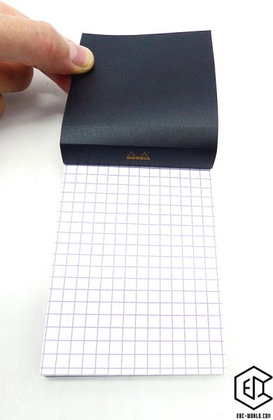 RHODIA®: Notizblock No.11, A7 kariert, schwarz